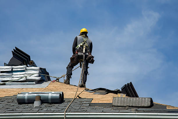 Professional Gutter Installation technician working in Sorrento, LA
